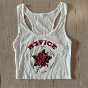 Revice white crop top